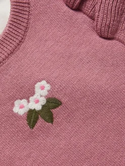 Monsoon Pink Baby Top and Knit Dungarees Set^ Jumpsuits & Playsuits