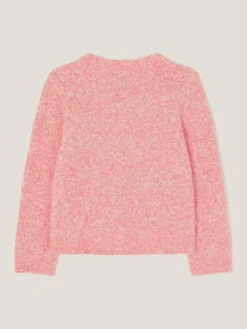 Hot Monsoon Pink Bow Embellished Cardigan