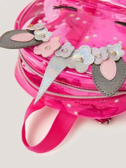 Monsoon Pink Clear Unicorn Backpack^ Bags