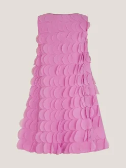 Clearance Monsoon Pink Jazzy Scallop Frill Shift Dress