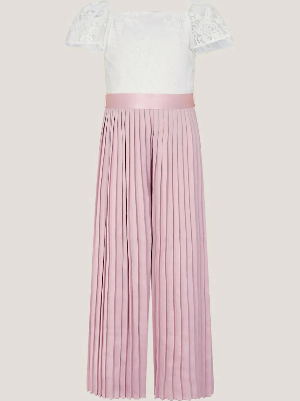 Monsoon Pink Lace Pleated Jumpsuit^ Occasionwear|Jumpsuits & Playsuits