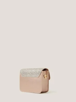 Sale Monsoon Pink Mini Glitter Bag & Bow Hair Clips Set