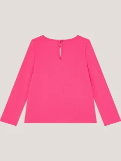 Monsoon Purple Bow Appliqué Long Sleeve Top^ T-Shirts