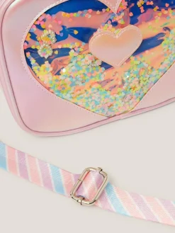 Monsoon Purple Confetti Heart Cross-Body Bag^ Bags