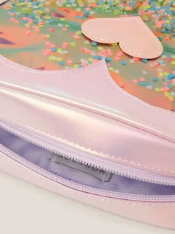 Monsoon Purple Confetti Heart Cross-Body Bag^ Bags