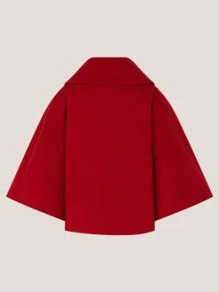 Clearance Monsoon Red Velvet Bow Cape