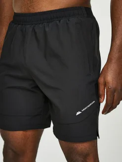Monterrain Black Form Woven Running Shorts^ Shorts