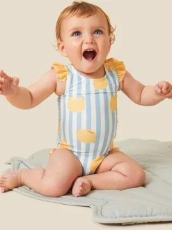 Mori Blue Stripe Swimsuit^ Swimwear|Swimwear