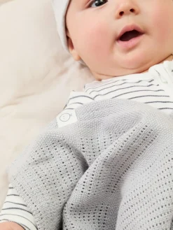 Outlet Mori Grey Blend Cellular Baby Blanket
