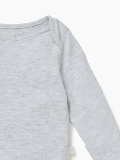 Mori Long Sleeve Envelope Neckline Bodysuit^BOY Bodysuits & Vests|Vests