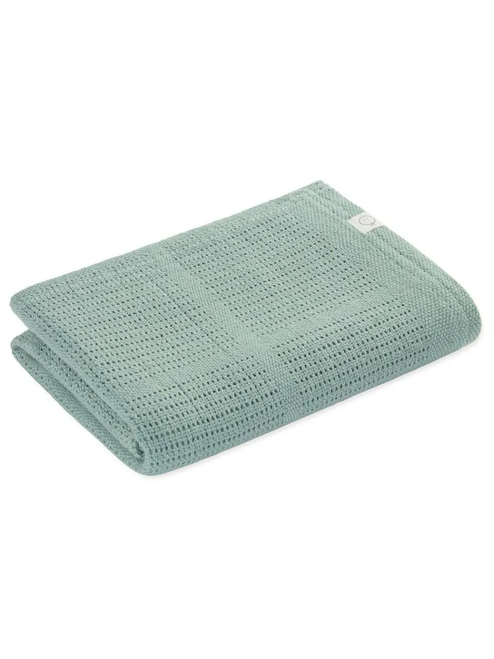 Clearance Mori Mint Green Blend Cellular Baby Blanket