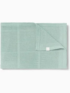 Clearance Mori Mint Green Blend Cellular Baby Blanket