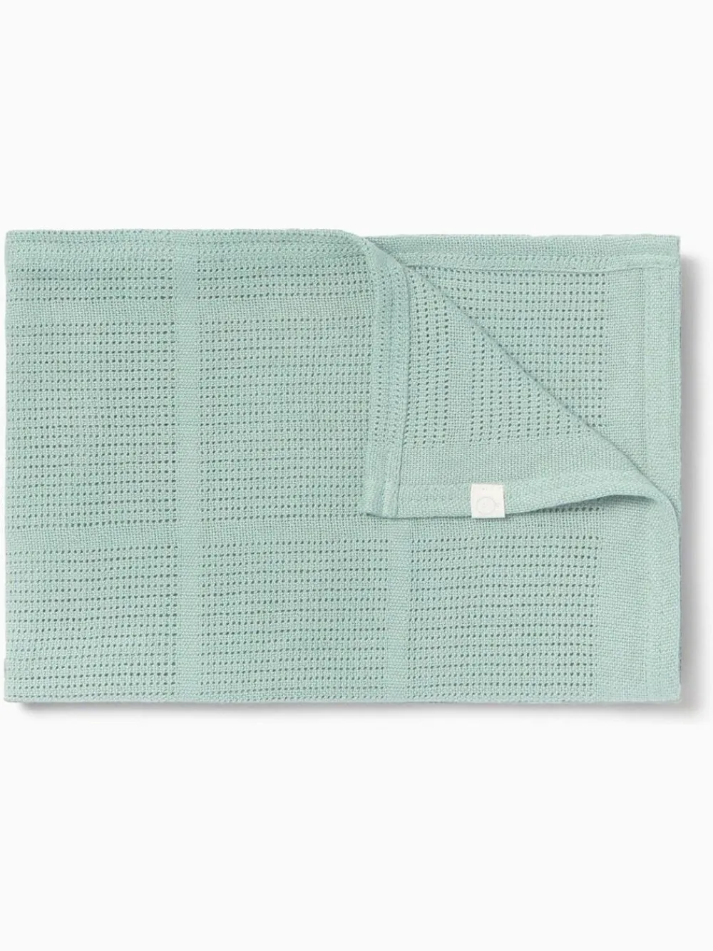 Clearance Mori Mint Green Blend Cellular Baby Blanket