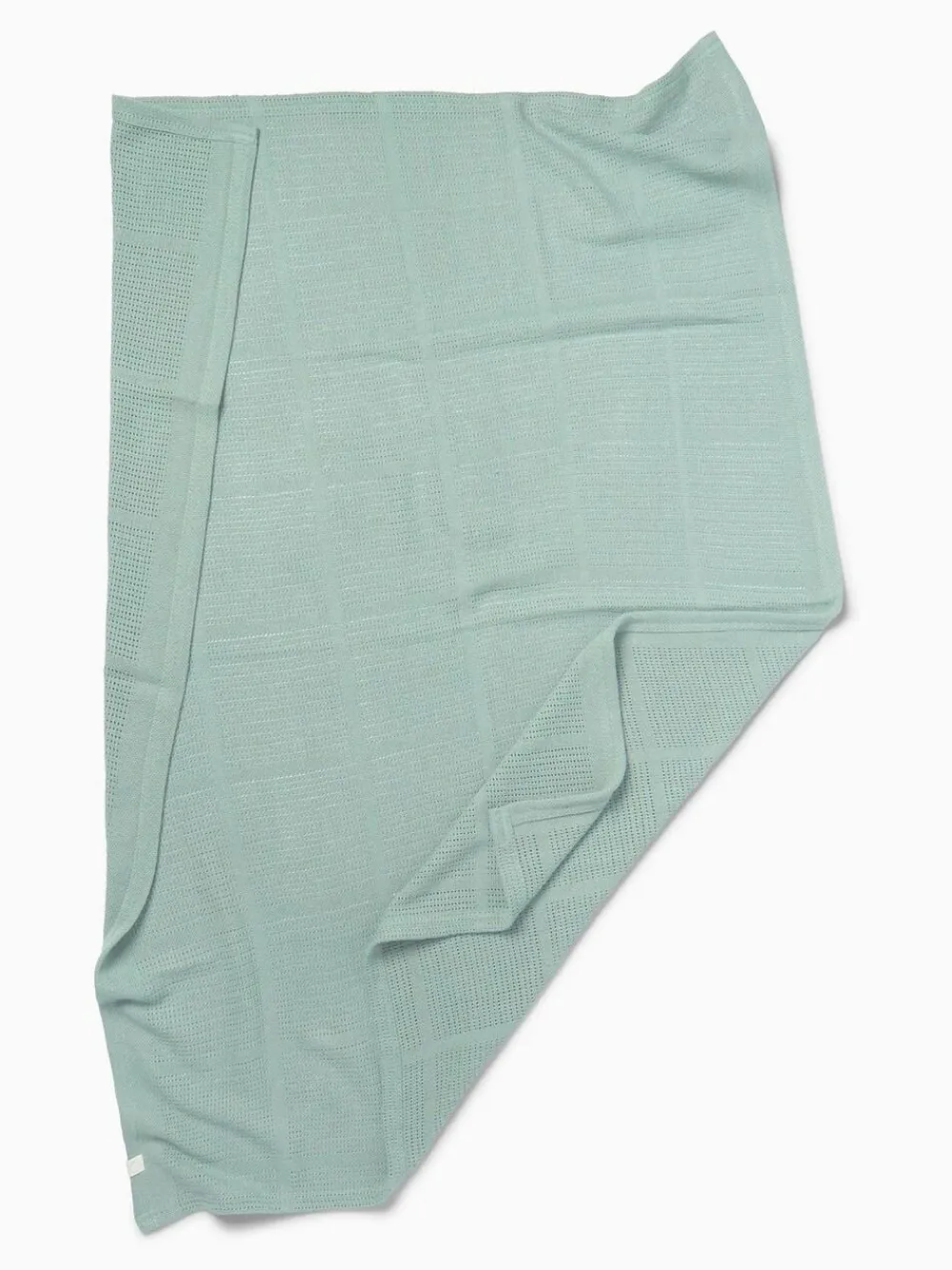 Clearance Mori Mint Green Blend Cellular Baby Blanket
