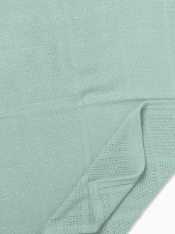 Clearance Mori Mint Green Blend Cellular Baby Blanket