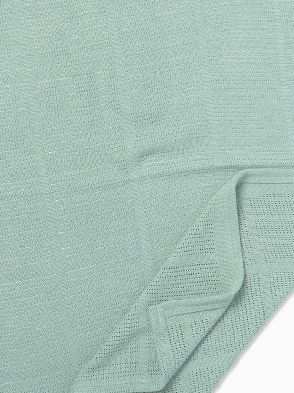 Clearance Mori Mint Green Blend Cellular Baby Blanket
