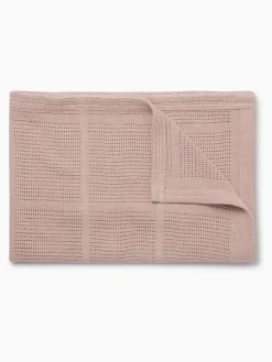 Hot Mori Rose Pink Blend Cellular Baby Blanket
