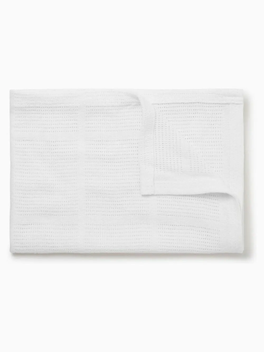 Mori White Blend Cellular Baby Blanket^ Cushions & Throws|Unisex