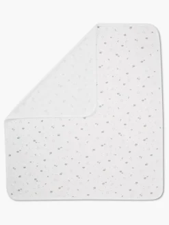 Outlet Mori Signature Print Baby Blanket White