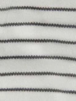 Outlet Mori Long Sleeve Supersoft Kimono Bodysuit White/Black