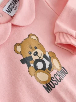 Moschino Baby Logo Sleepsuit, Hat & Bib Giftset With Giftbox^ Bibs