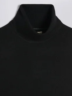 Best MOSS Merino-Blend Roll Neck Jumper Black