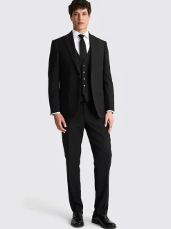 MOSS Regular Fit Stretch Suit Jacket^ Suits & Tuxedos|Black Suits