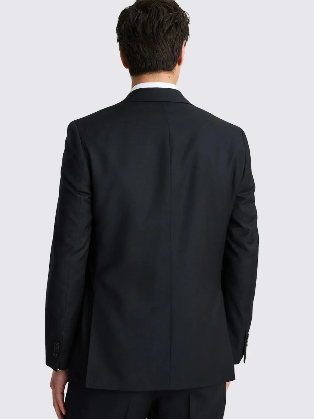 Outlet MOSS Regular Twill Suit Jacket Black