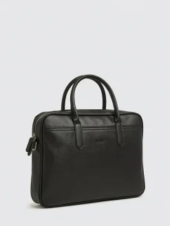 New MOSS Black Saffiano Attache Bag