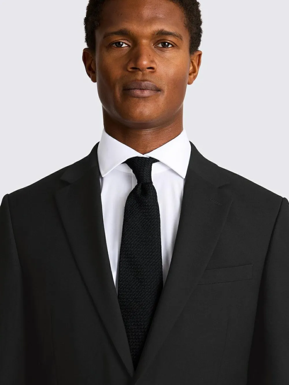 MOSS Slim Regular Fit Stretch Suit Jacket^ Black Suits