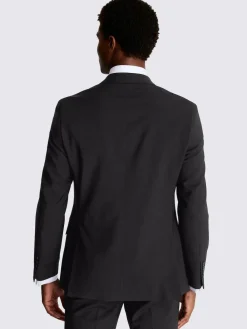 Discount MOSS Tailored Fit Performance Double Breasted Suit Jacket Black