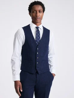 MOSS Slim Donegal Tweed Suit Waistcoat^ Vests