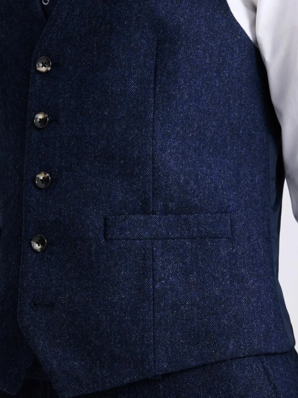 MOSS Slim Donegal Tweed Suit Waistcoat^ Vests