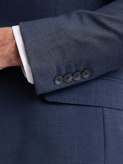 Online MOSS Blue Tailored Performance Suit Jacket