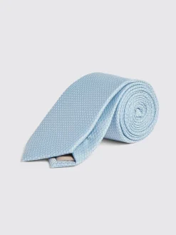 Discount MOSS Blue Textured Tie