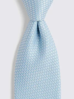 Discount MOSS Blue Textured Tie