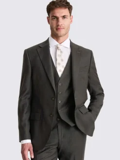 Discount MOSS Regular Twill Suit Jacket Charcoal