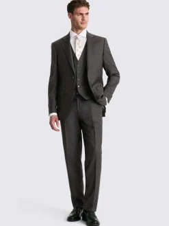 Discount MOSS Regular Twill Suit Jacket Charcoal