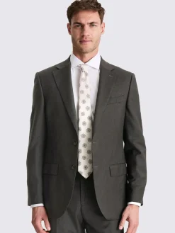 Discount MOSS Regular Twill Suit Jacket Charcoal
