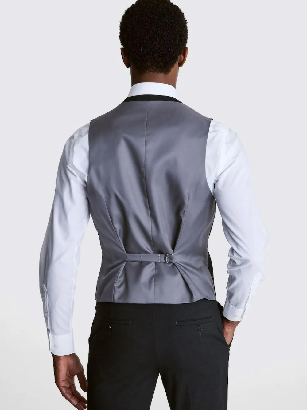 Online MOSS Slim Regular Fit Stretch Suit Waistcoat Charcoal