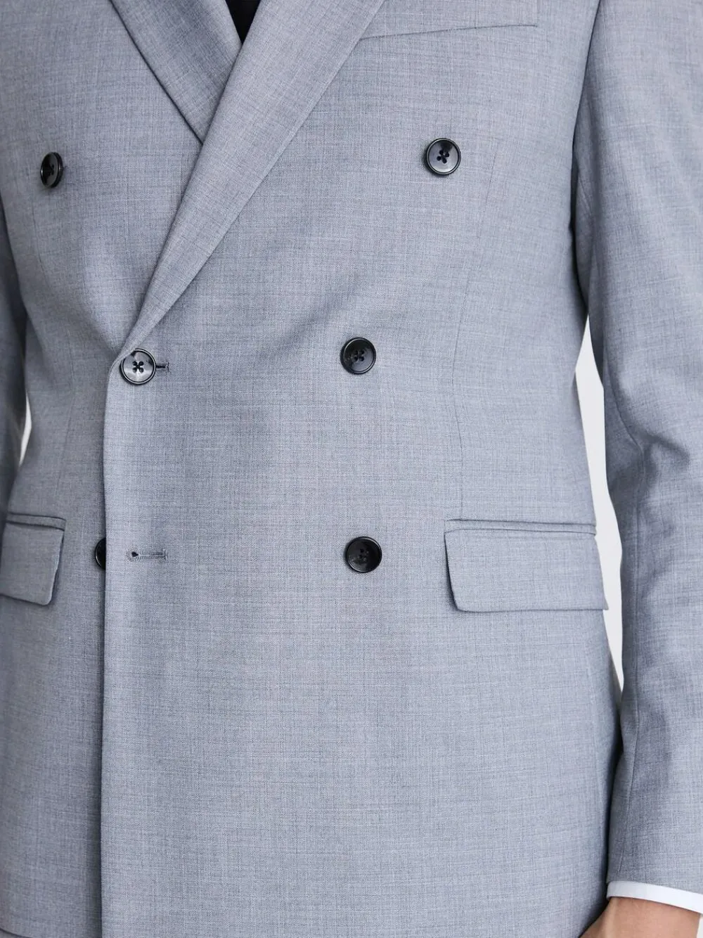 MOSS Slim Double Breasted Stretch Suit Jacket^ Grey Suits