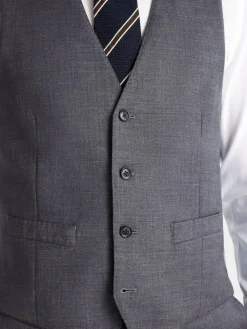 New MOSS Grey Tailored Twill Suit Waistcoat