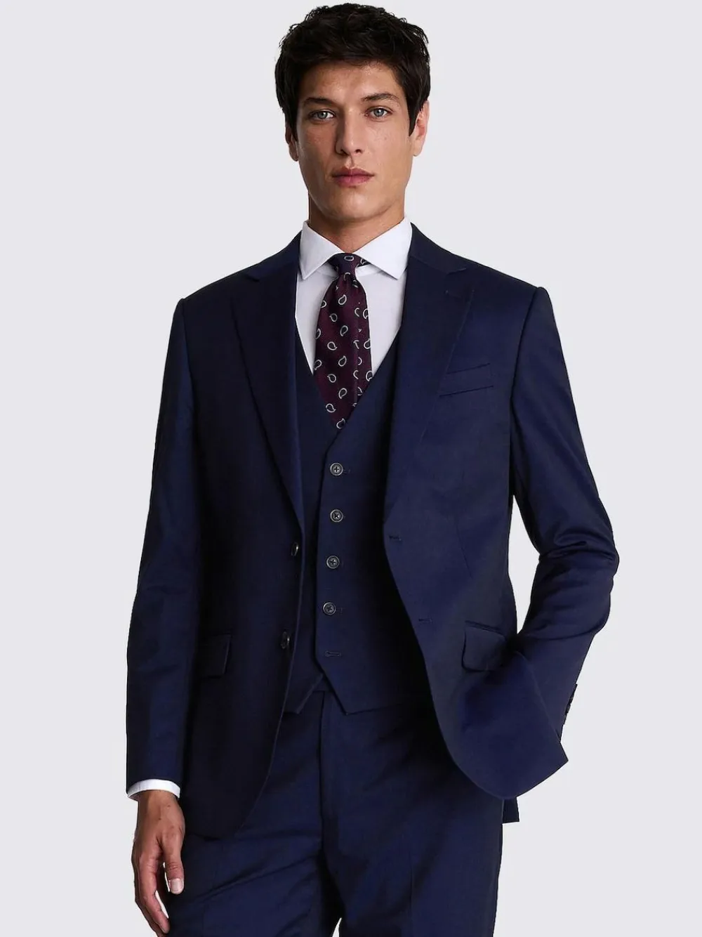 MOSS Regular Fit Stretch Suit Jacket^ Blue Suits|Suits & Tuxedos