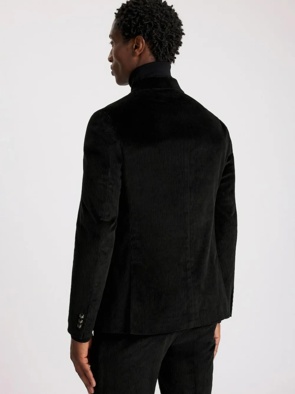 MOSS Slim Corduroy Suit Jacket^ Blue Suits