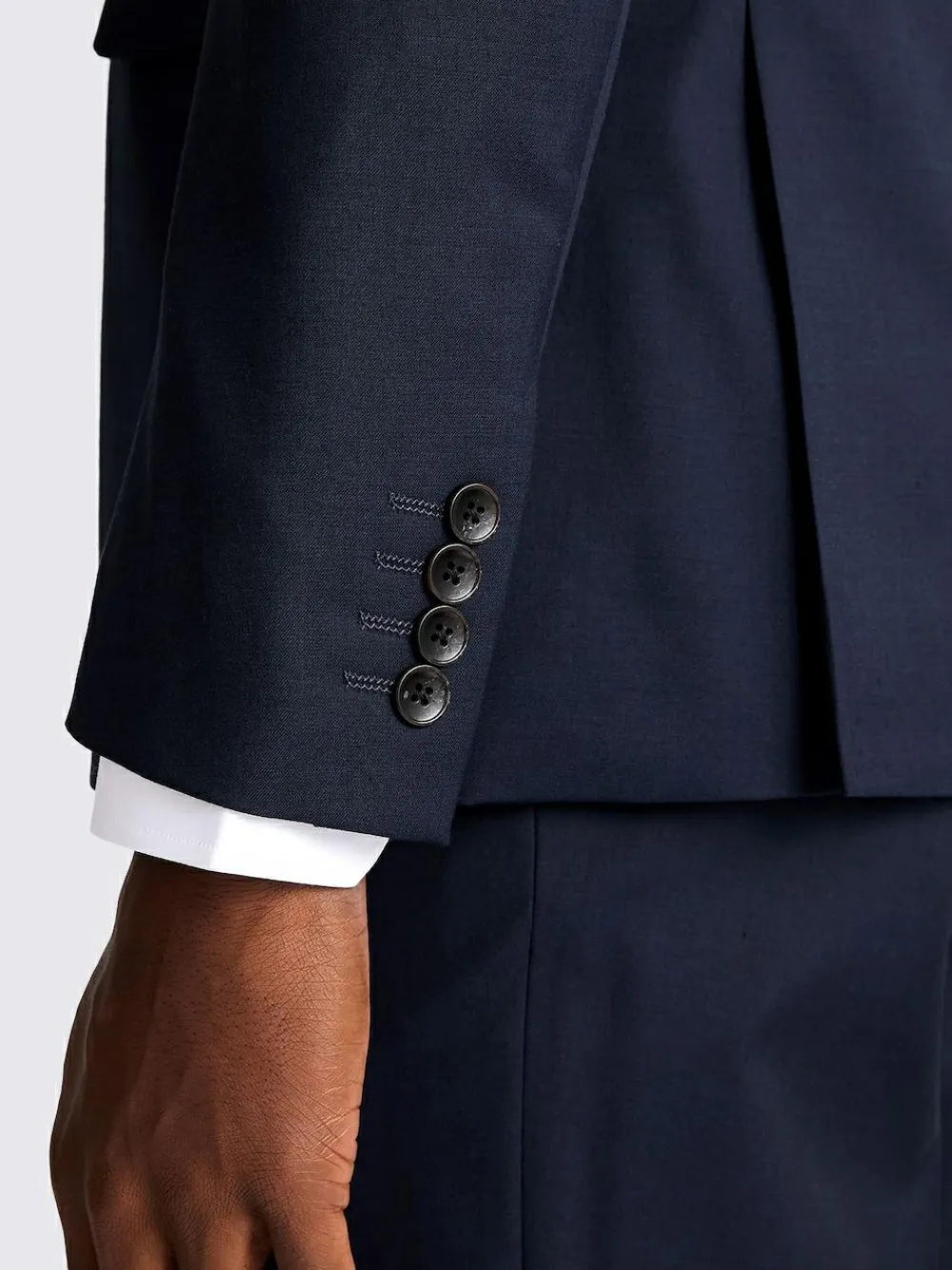 Outlet MOSS Slim Double Breasted Stretch Suit Jacket Ink