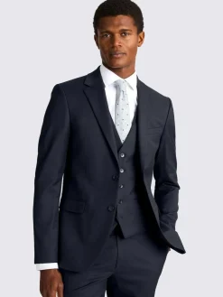 MOSS Slim Regular Fit Stretch Suit Jacket^ Blue Suits