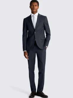 MOSS Slim Regular Fit Stretch Suit Jacket^ Blue Suits