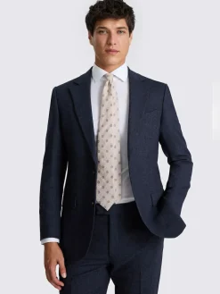 MOSS Tailored Herringbone Suit Jacket^ Blue Suits