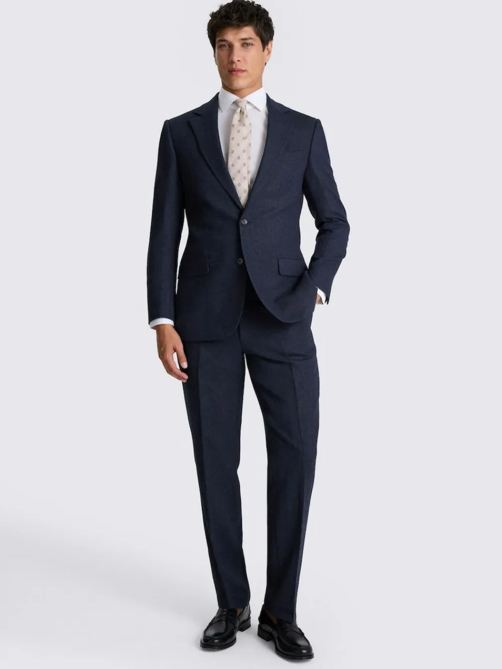 MOSS Tailored Herringbone Suit Jacket^ Blue Suits