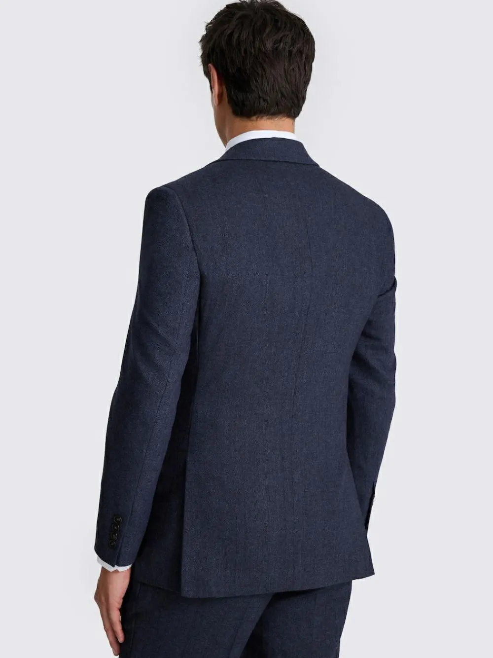 MOSS Tailored Herringbone Suit Jacket^ Blue Suits